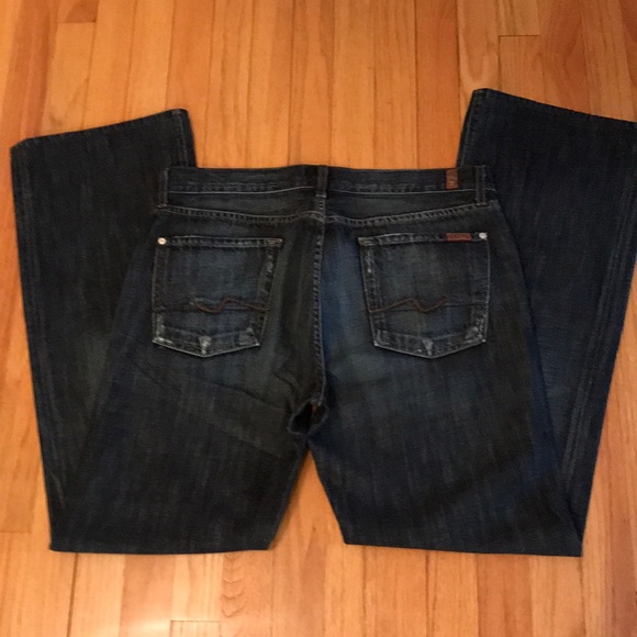 7 for All Mankind Dark Wash Slim Bootcut Denim - Picture 4 of 7